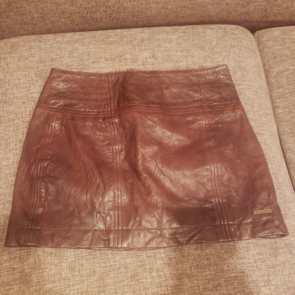 Leather skirt